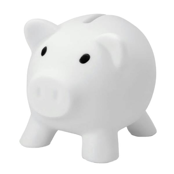 MidOcean Softco Piggy Bank - White - 