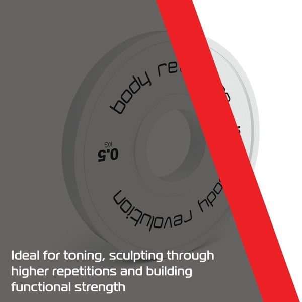 Body Revolution 2 x 0.5kg Fractional Bumper Plates