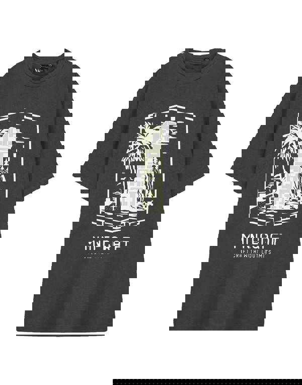 Minecraft Mens Grey Craft Without Limits Short Sleeved T-Shirt