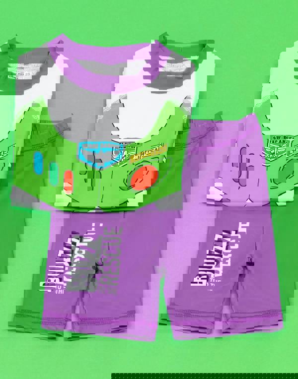 Disney Boys Multicoloured Buzz Lightyear Novelty Dress-Up Style 2 Piece Swim Set