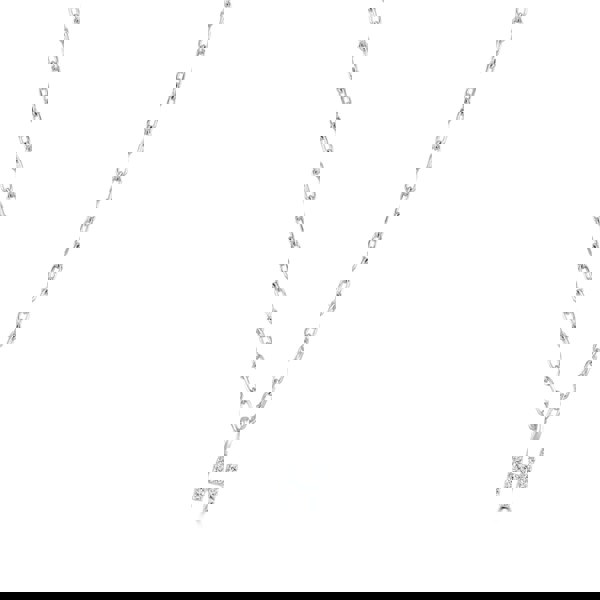 Sterling Silver Crystal Initial Necklace - MYLEE London