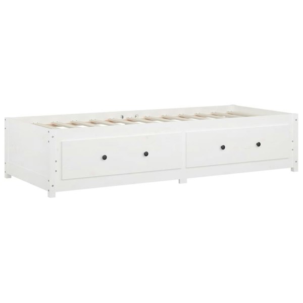 Berkfield Day Bed White 90x200 cm Solid Wood Pine