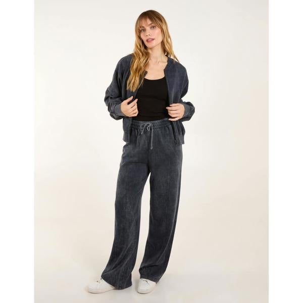 Blue Vanilla Acid Wash Bomber Jacket & Joggers Set