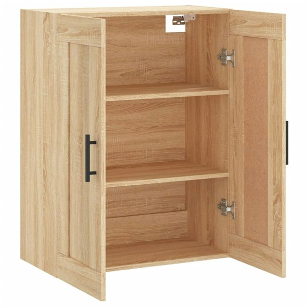 Berkfield Wall Mounted Cabinet Sonoma Oak 69.5x34x90 cm Engineered Wood
