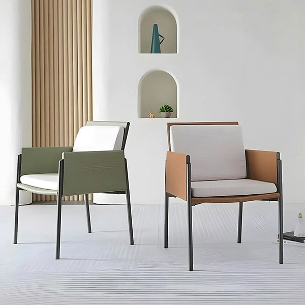 Rit Concept Decker Dining Chair With Armrests, Leather