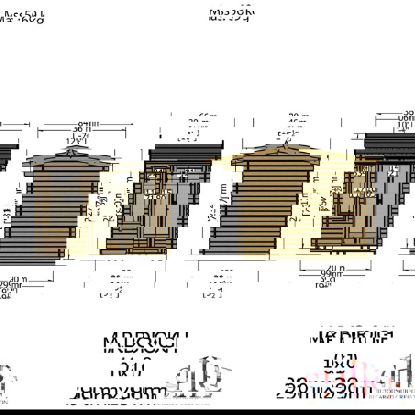 Shire Marlborough 10Gx10 Log Cabin 28mm interlock cladding - Best Shed