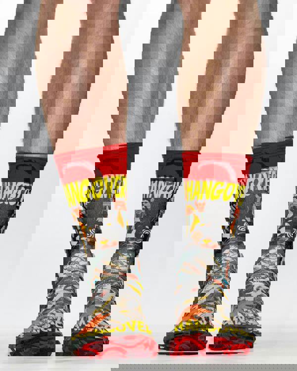 Jemsox Hangover Cat Novelty Socks | Quirky, Fun & Ultra Comfortable