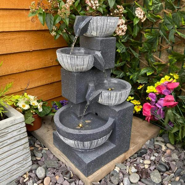 Tranquillity Water Features Eclipse 4 Bowl Contemporary Water Feature