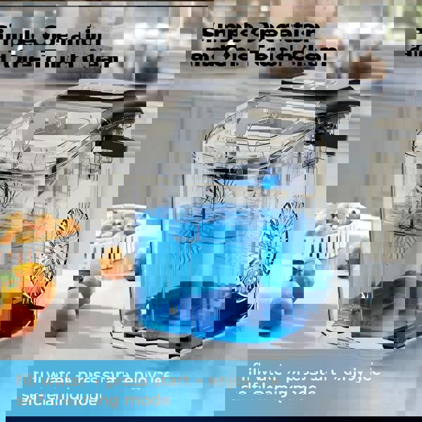 Spector Ice Maker Machine Countertop 12Kg in 24Hrs 9 Cubes Ready in 6-12Mins