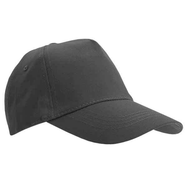 SOLS Unisex Buzz 5 Panel Baseball Cap - Dark Grey