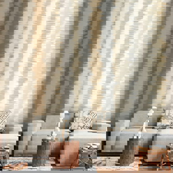 Origin Murals Linear Stripe - Stone Grey