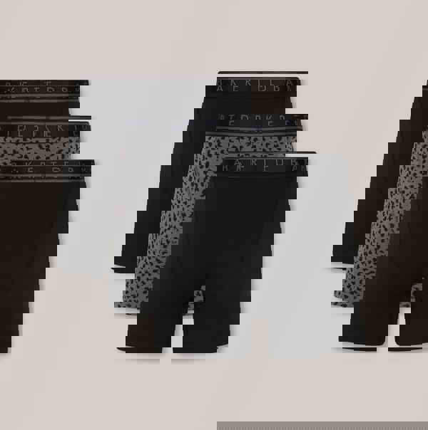 Ted Baker Ted Baker 3-Pack Cotton Boxer Briefs Mens Boxer Briefs Black Bolt On/Brush Strokes/Black