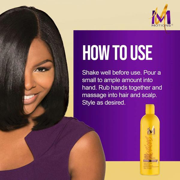 Replenish Blend with Shea Butter, coconut and Olive Oils, the formula improves moisture retention without weighing down hair.