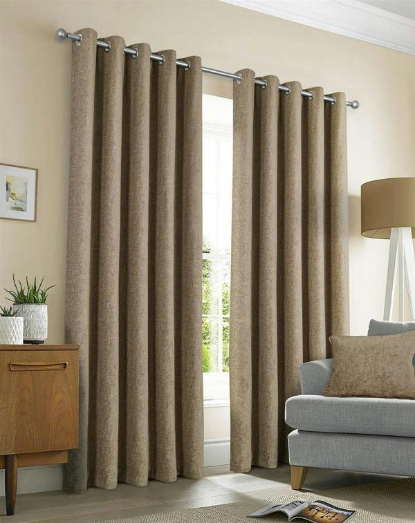 Amberley Earth Eyelet Curtains