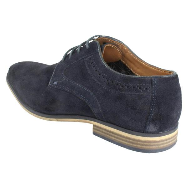 Front Mens Front Suede Leather Lace Up Smart Shoes Carter FR740