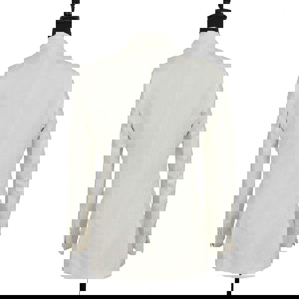 David WeJ DW Signature Peak Lapel Blazer - Ivory