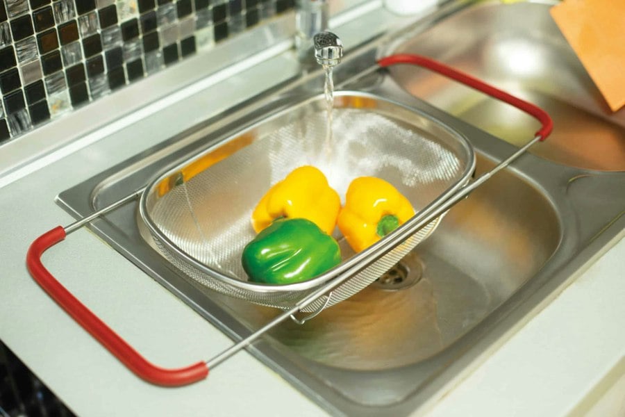 Over The Sink Colander, Extendable Handle BH-7205