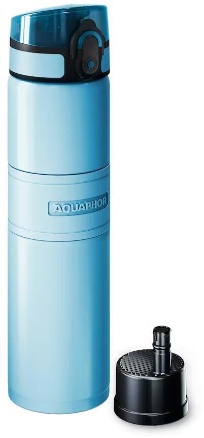 AQUAPHOR 1 x AQUAPHOR City Cool Bottle with 1 x City filter in Sky Blue