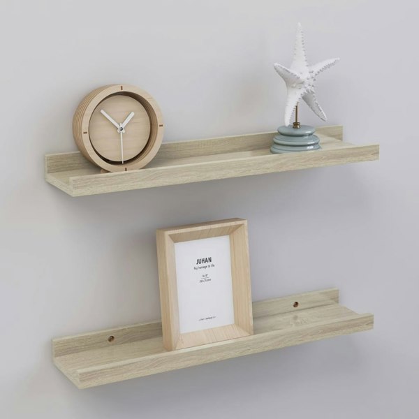 Berkfield Wall Shelves 2 pcs Sonoma Oak 40x9x3 cm