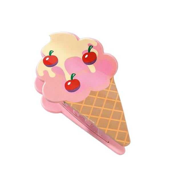 Gold Trip Cherry Ice Cream Claw Clip