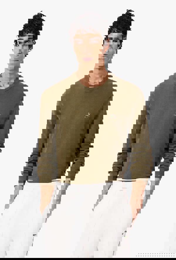 Lacoste Men's Monochrome Crew Neck Sweater