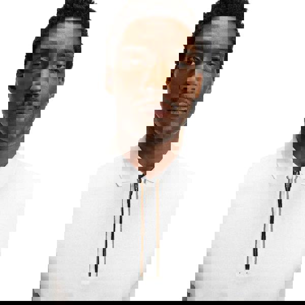 Boss Mens H-Paras 65 Cotton Zipped Polo Shirt - White - 