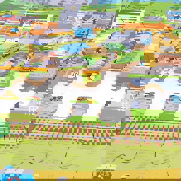 Bigjigs Toys Transport Town Floor Puzzle