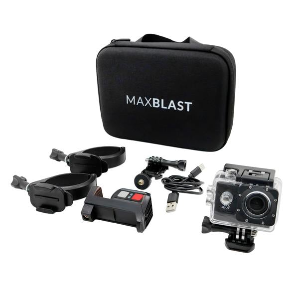 60L wet and dry vacuum set with gutter vacuum poles, camera, and accessories in a compact black carrying case, ideal for cleaning tasks