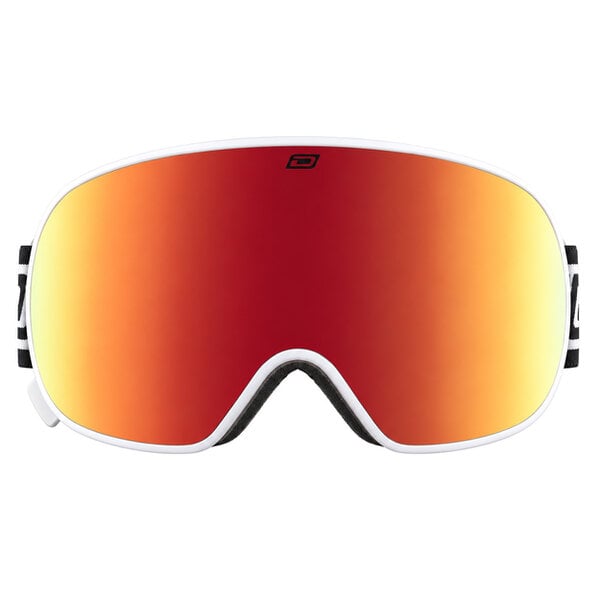 Dirty Dog MUTANT 2.0 - White with Red Fusion Mirror & Yellow Lens