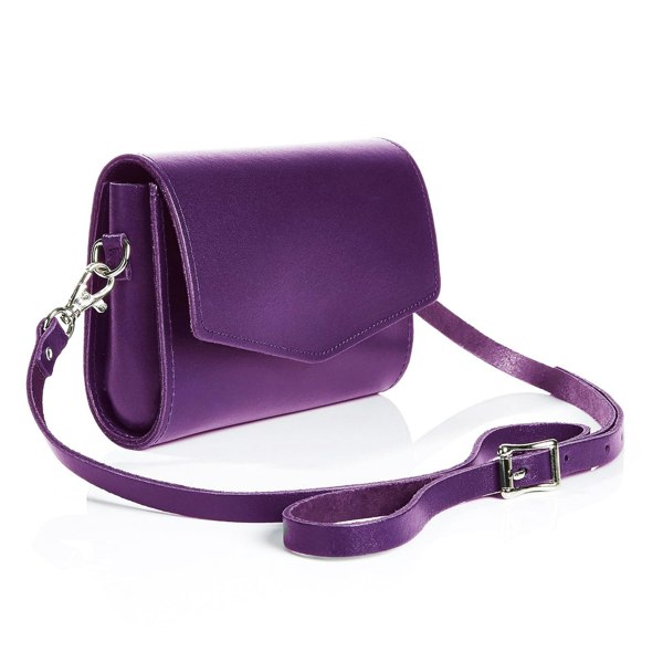 Purple Leather Clutch - Clutch Bag - Zatchels