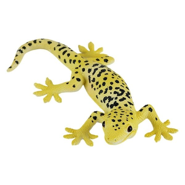 Mojo Fun Leopard Gecko Reptile Toy Figure 9 cm Length Approx - 381077