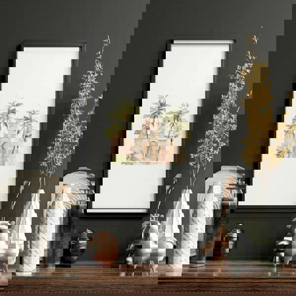 Wall Canvas Living Room | Set of 3 Moroccan Inspired Wall art Prints