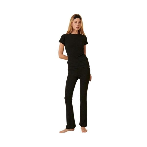 Nobody´s Child Womens/Ladies Round Neck Regular Raglan T-Shirt - Black - 
