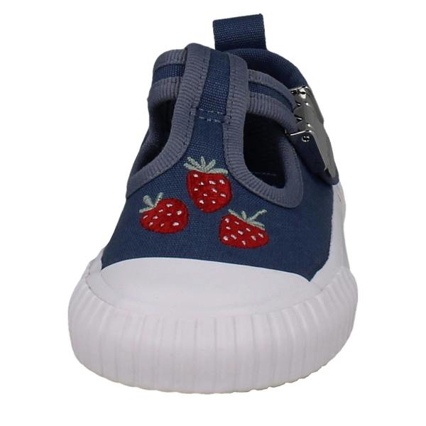 Clarks Girls Clarks Canvas Strawberry Design T-Bar Shoes Foxing Berry