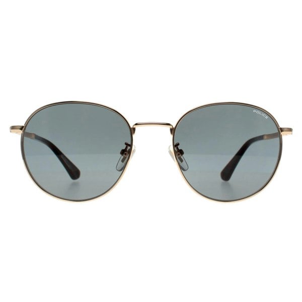 Police Sunglasses SPLD94 Roadie 4 349Y Shiny Rose Gold Sandblasted Grey Green