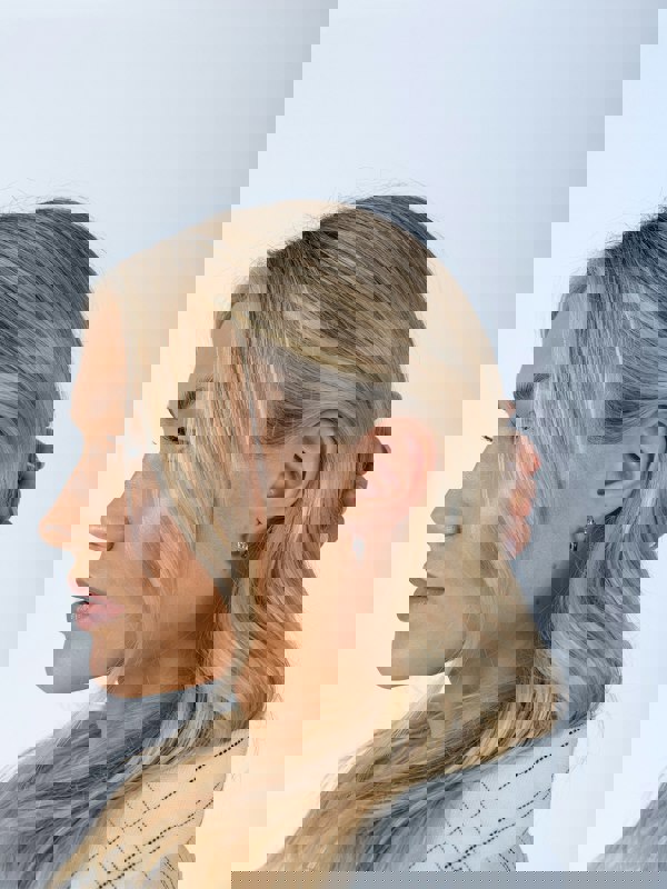 SVNX Crystal Huggie Hoops - Pouch Included