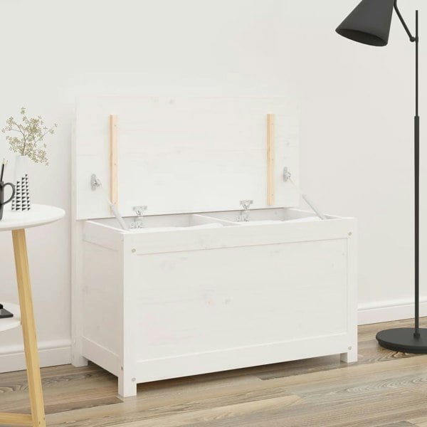 Berkfield Bench White 80x41x77 cm Solid Wood Pine
