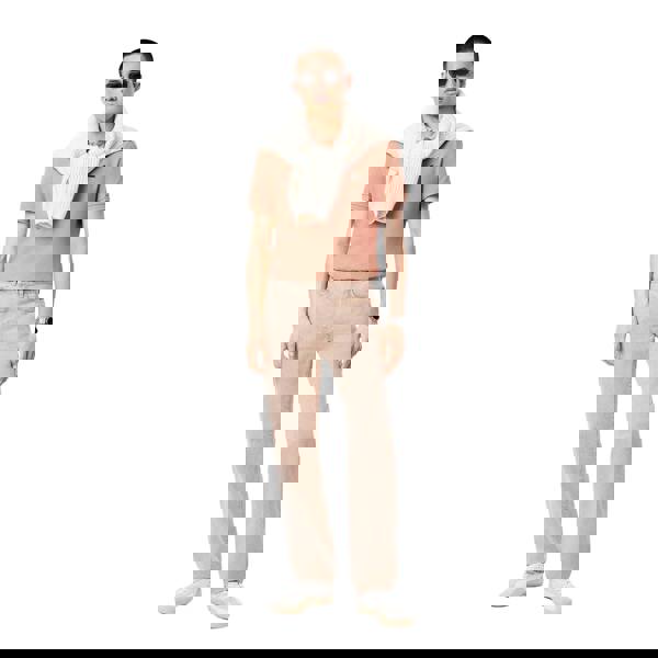 Lacoste Mens L.12.12 Pique Slim Polo Shirt - Orange - 