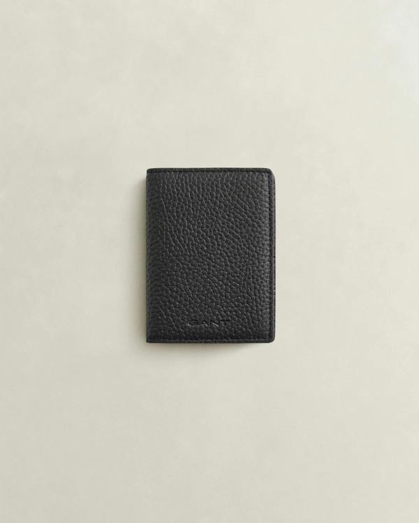 GANT Mens Leather Bifold Card Holder - 5 Black