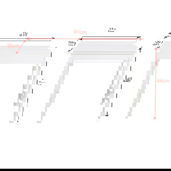 Pine Bench All White Living and Home