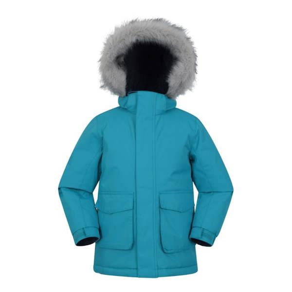 Mountain Warehouse Childrens/Kids Ranger Logo Water Resistant Jacket - Petrol - 