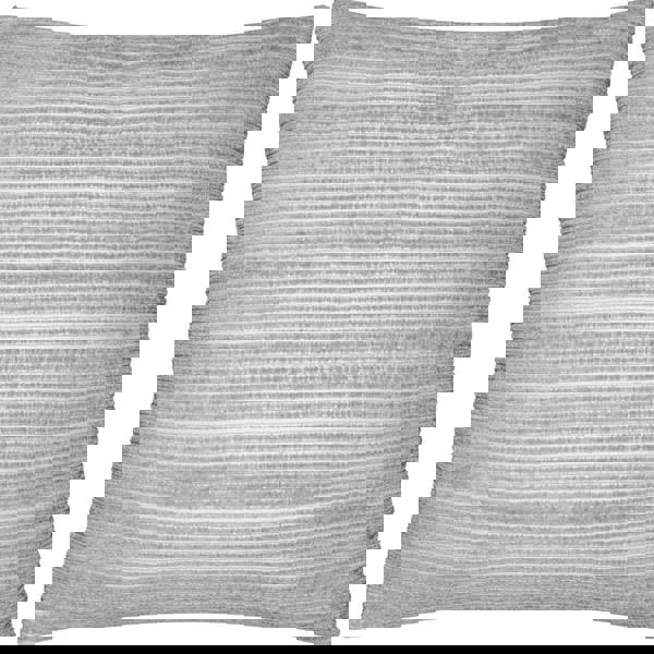 Paoletti Jupiter Chenille Jacquard Cushion Cover - Silver