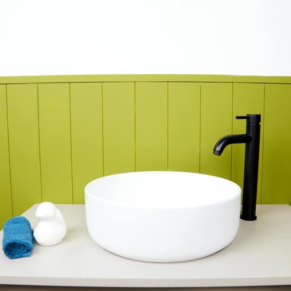 Flode Kumla | High Rise Mono Basin Mixer Tap | Matt Black