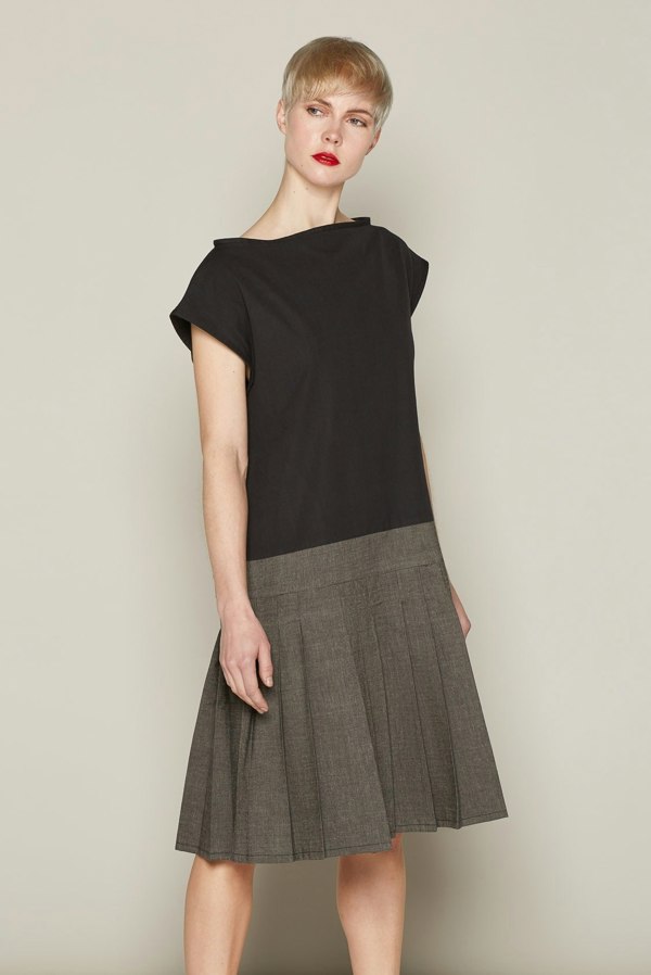 Bo Carter Brigit Dress - Black & Grey