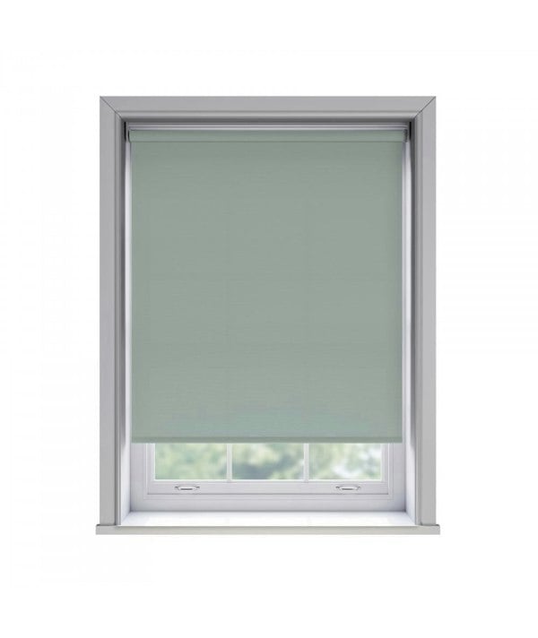 NewEdgeBlinds No Drill Duck Egg Blue Thermal Blackout Roller Blind (170cm Drop)