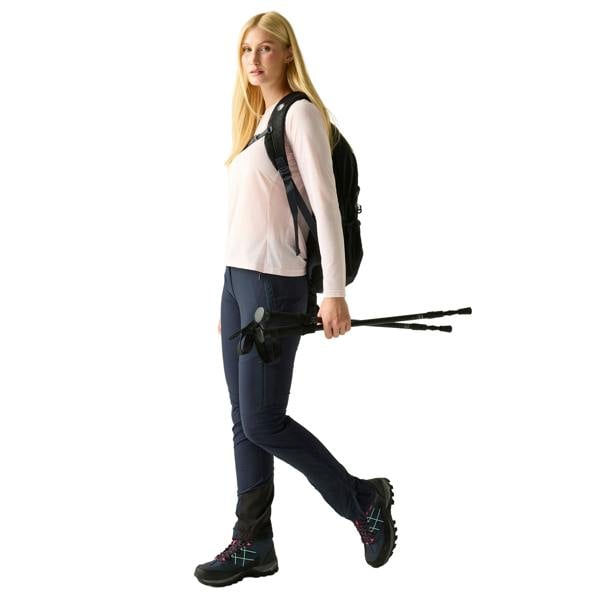 Regatta Womens/Ladies Mountain III Hiking Trousers - Navy/Navy - 