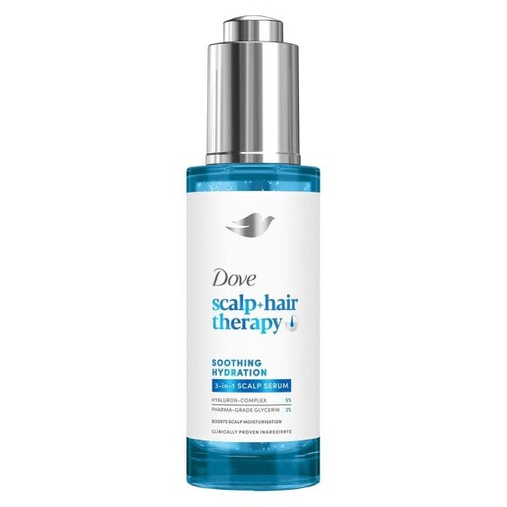 Dove Scalp+ Hair Therapy 3in1 Serum - Soothing Hydration, Biotin & Zinc 12x45ml
