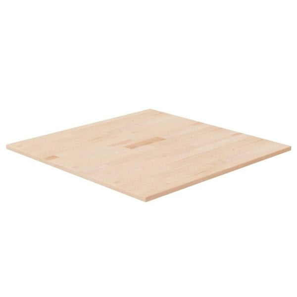 Berkfield Square Table Top 70x70x1.5 cm Untreated Solid Wood Oak
