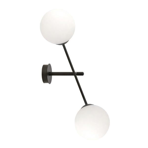 Emibig LINEAR Wall lamp 2 x E14 Black with White Shade