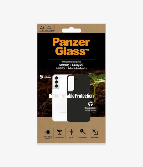 PanzerGlass Panzer Glass Military Grade Biodegradable Protection Case for Samsung Galaxy S22 Black - 0374